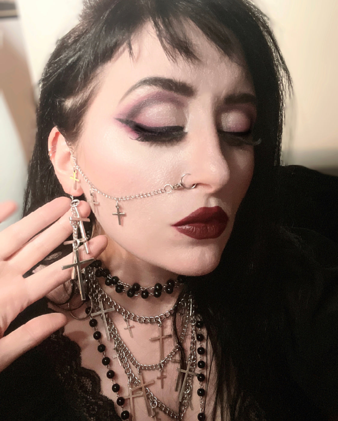 Crucify Me Nose/Lip Chain