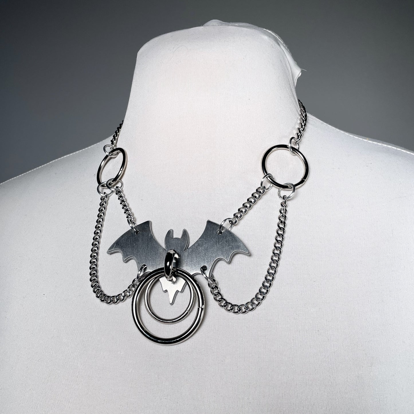 The Vamp Bondage Bat Necklace