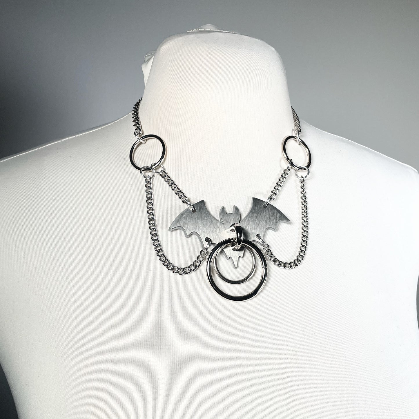 The Vamp Bondage Bat Necklace