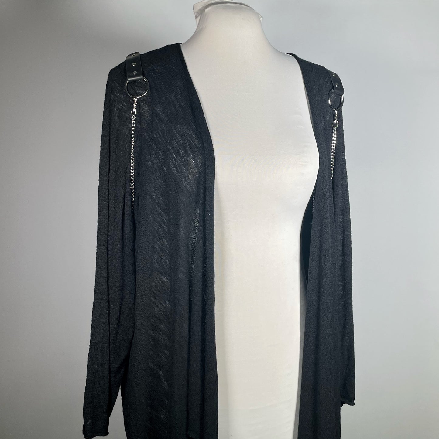 Black Bat Sweater with Chains