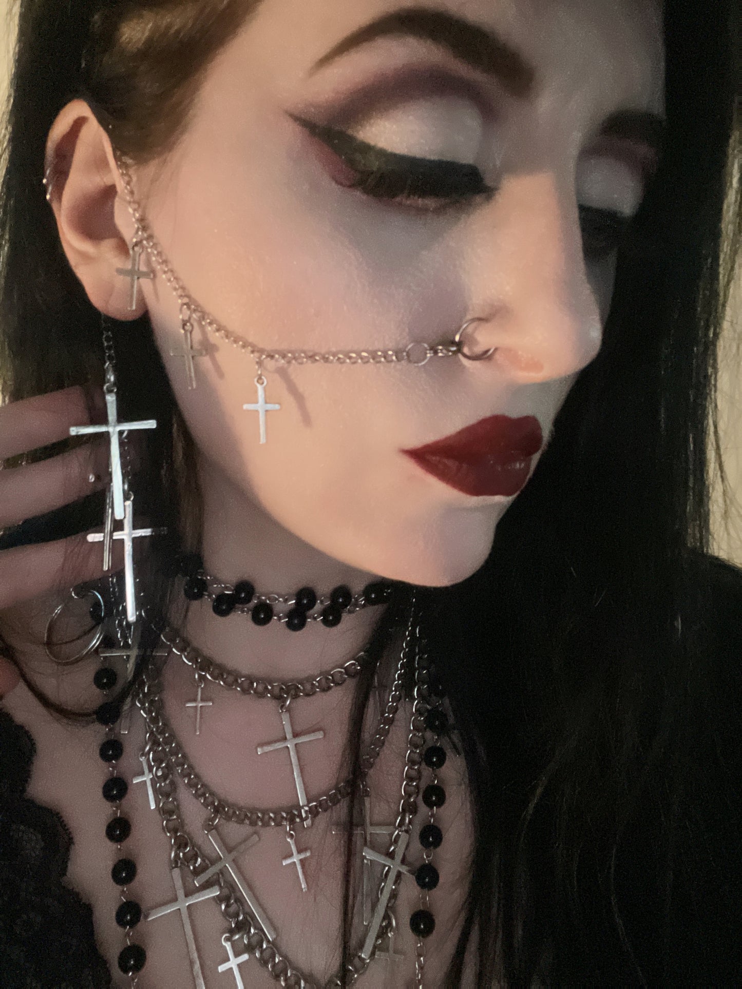 Crucify Me Nose/Lip Chain