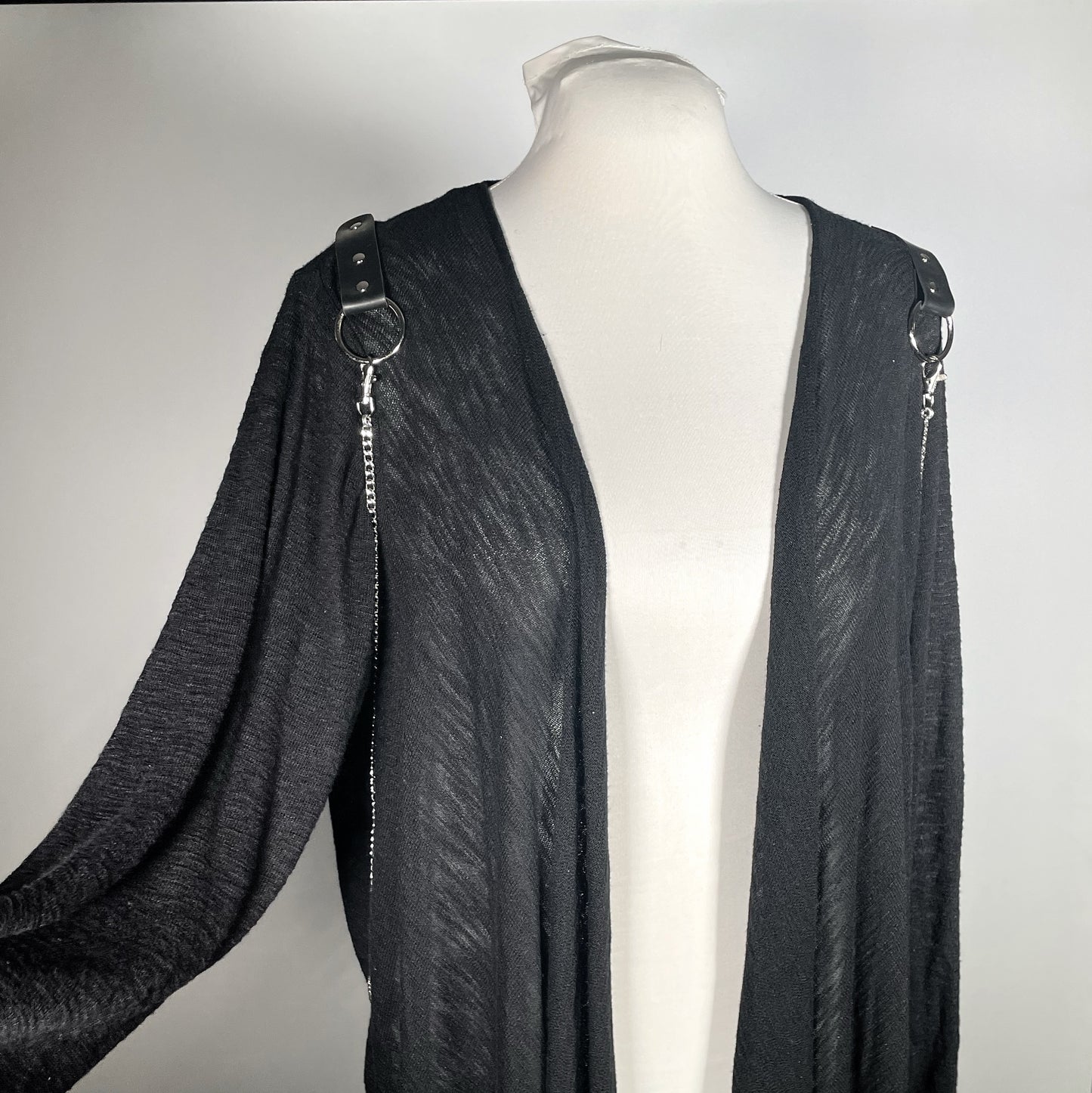 Black Bat Sweater with Chains