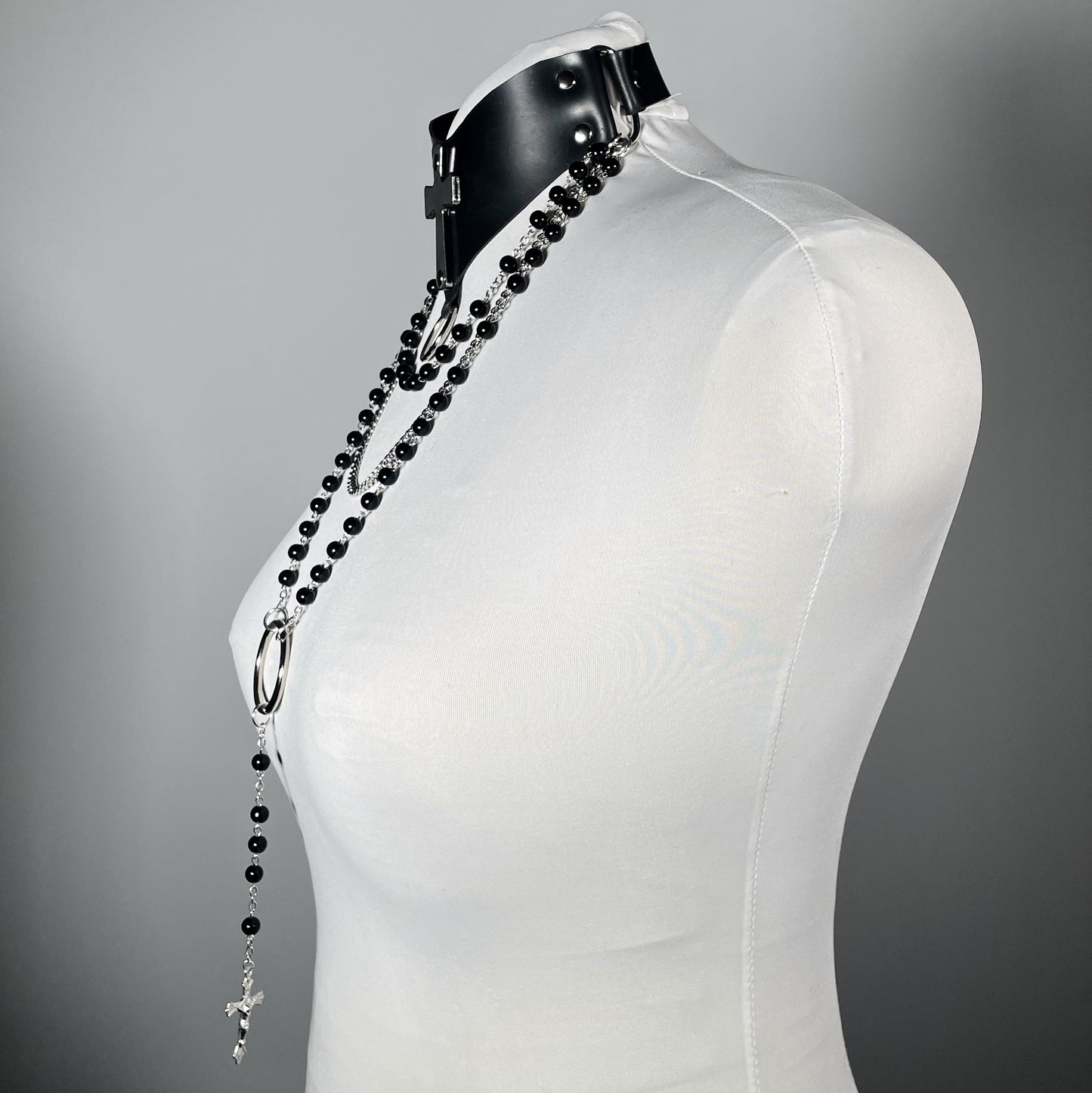 Stigmata Martyr Rubber Rosary Collar