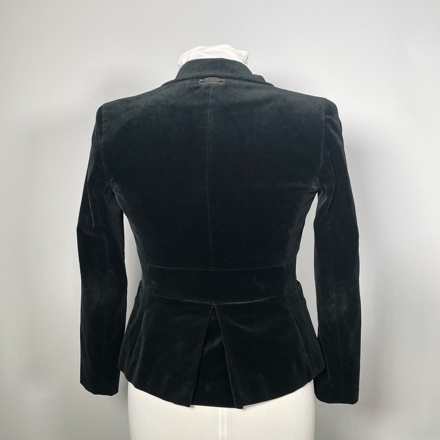 Black Velvet Vampire Blazer with Bat and Rosary Chains
