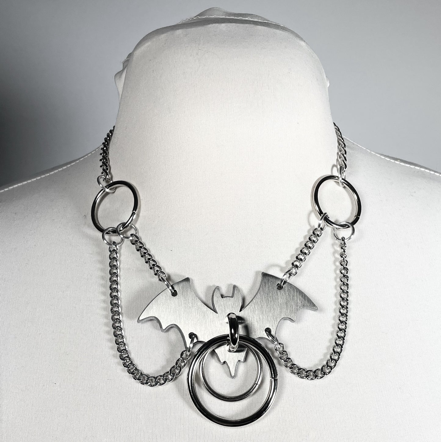 The Vamp Bondage Bat Necklace