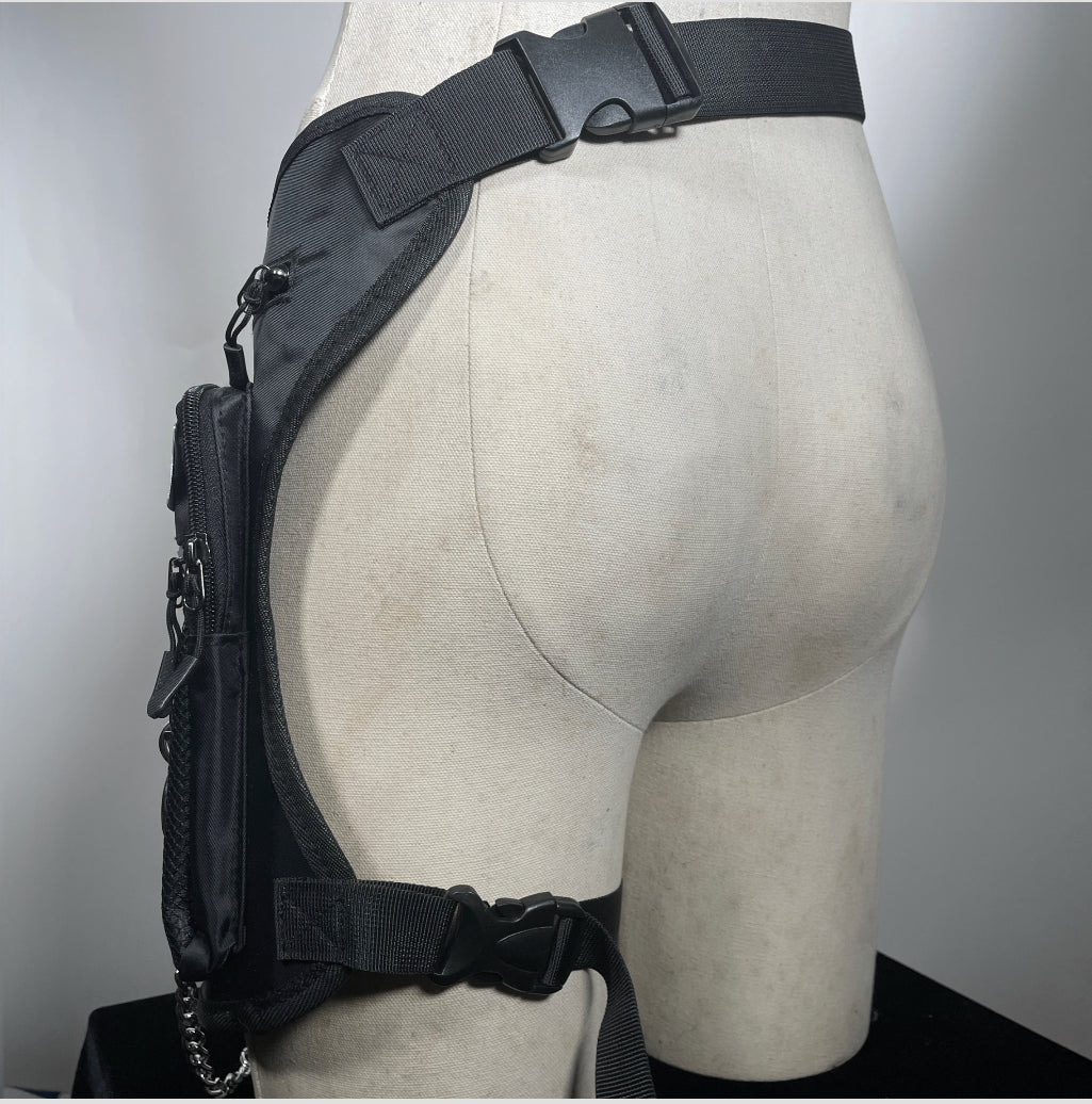 Leg/Hip/Crossbody Harness Bag with Metal and O-ring