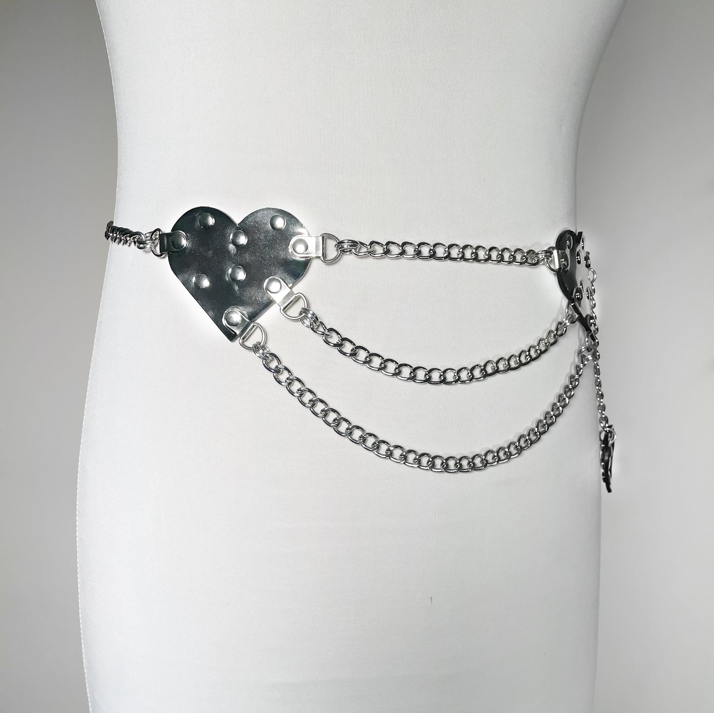 Passion of Lovers GUNMETAL SILVER Chain Belt - *LIMITED EDITION & REVERSIBLE