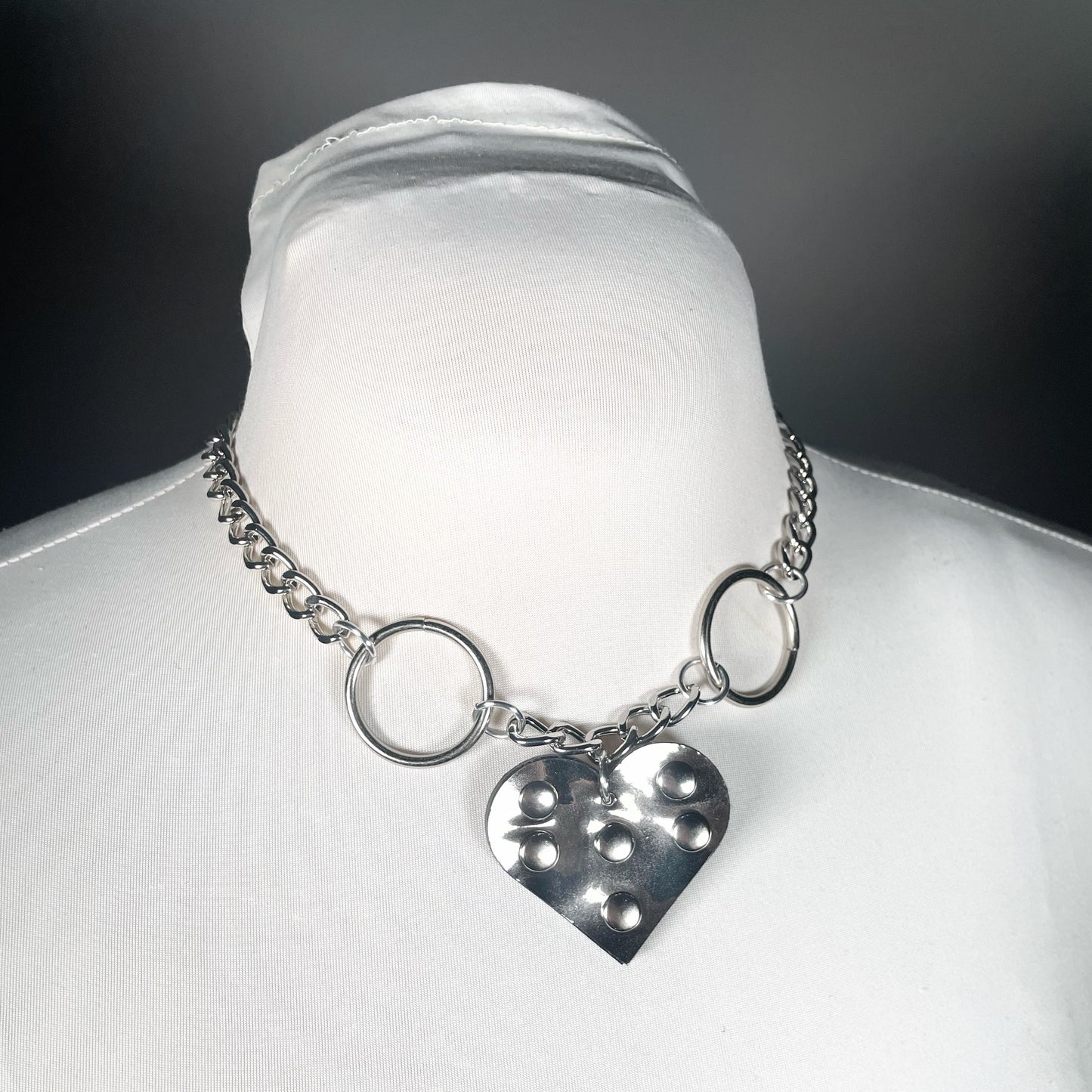 Passion of Lovers GUNMETAL SILVER Necklace - *Limited Edition & Reversible!