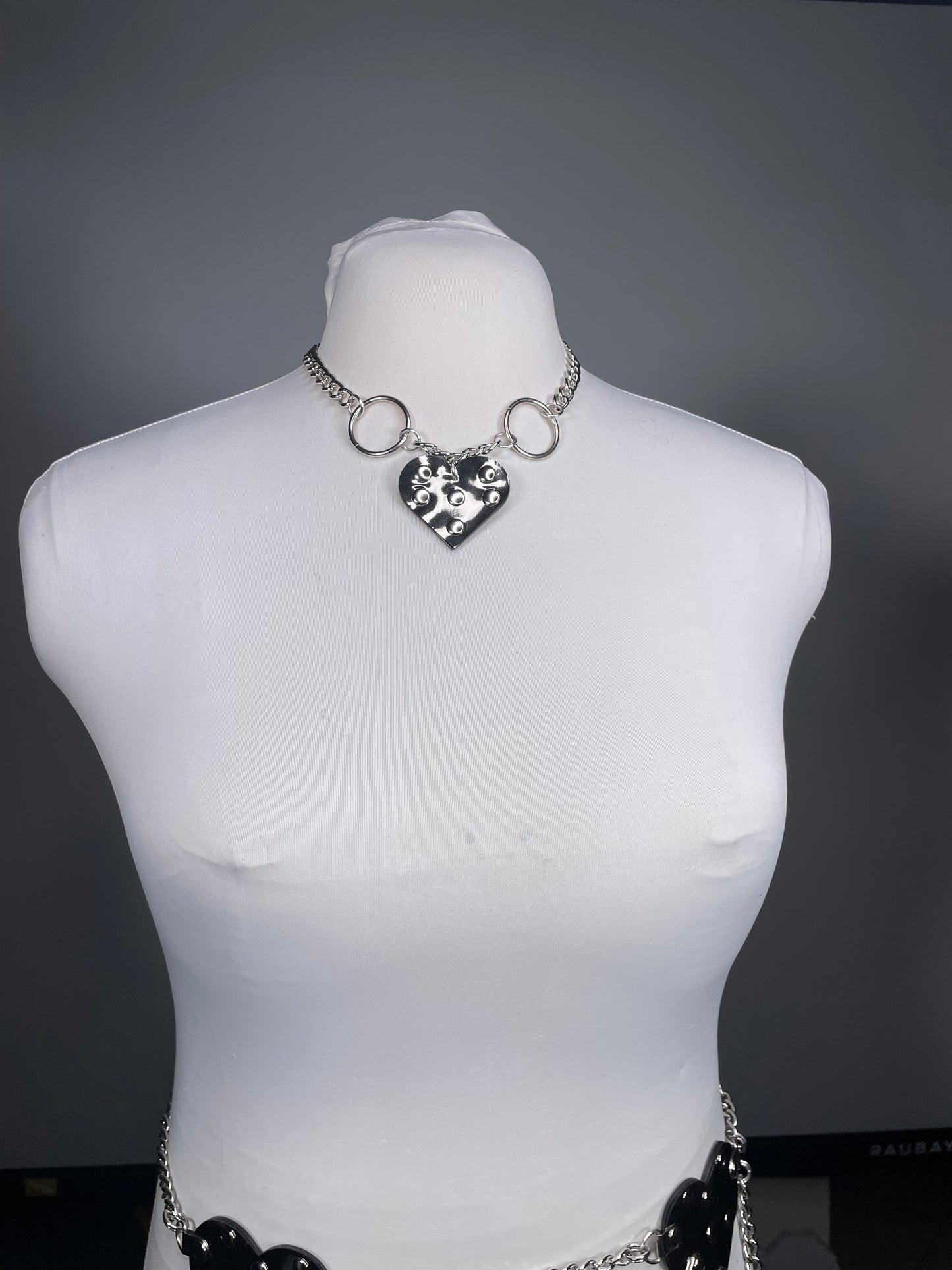 Passion of Lovers GUNMETAL SILVER Necklace - *Limited Edition & Reversible!