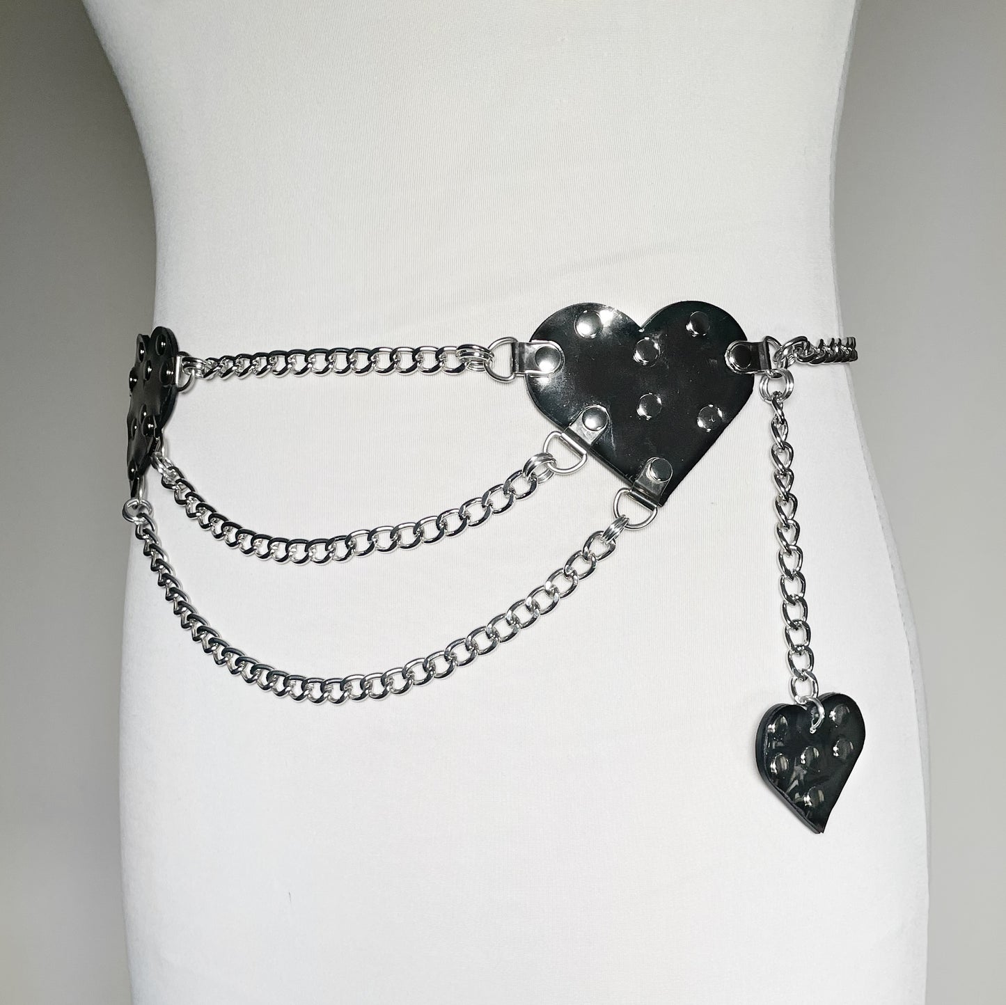 Passion of Lovers GUNMETAL SILVER Chain Belt - *LIMITED EDITION & REVERSIBLE