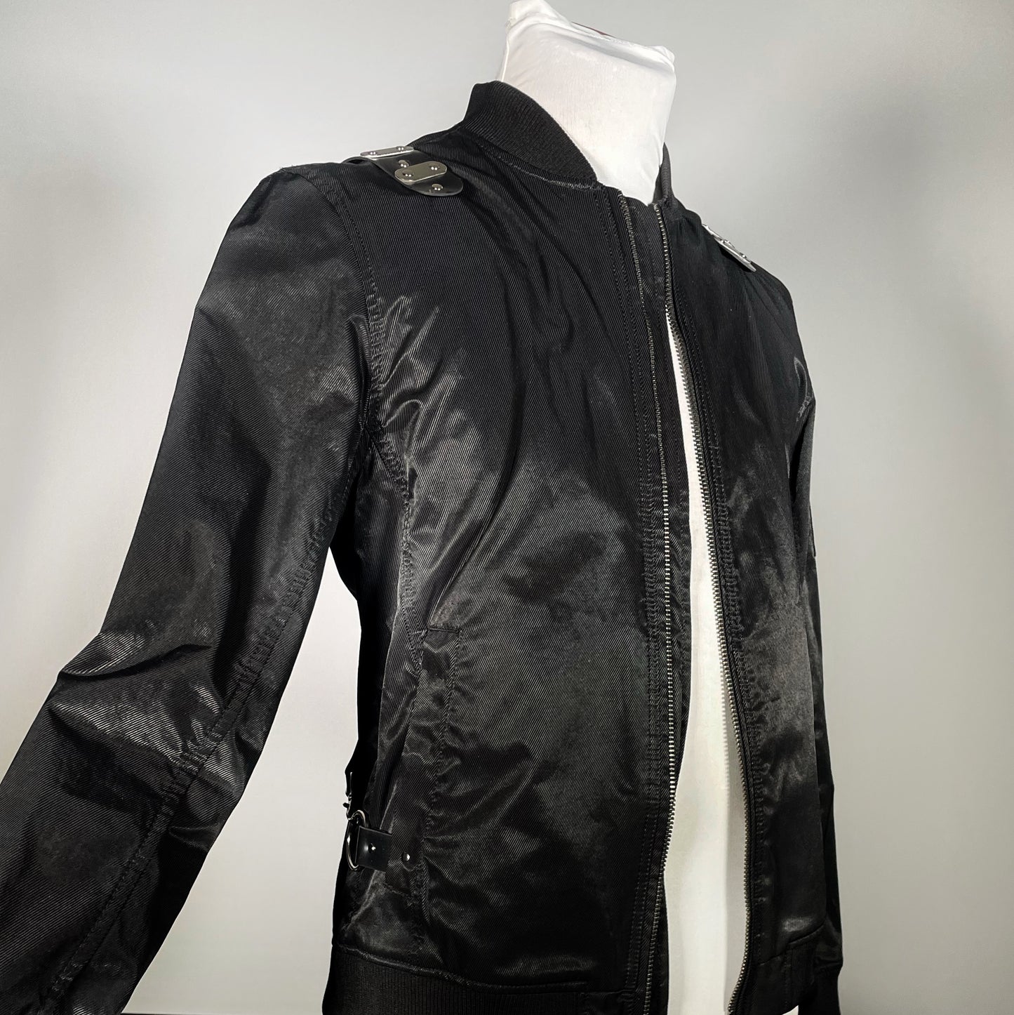 Men’s Bomber Jacket with Cyberpunk Harness