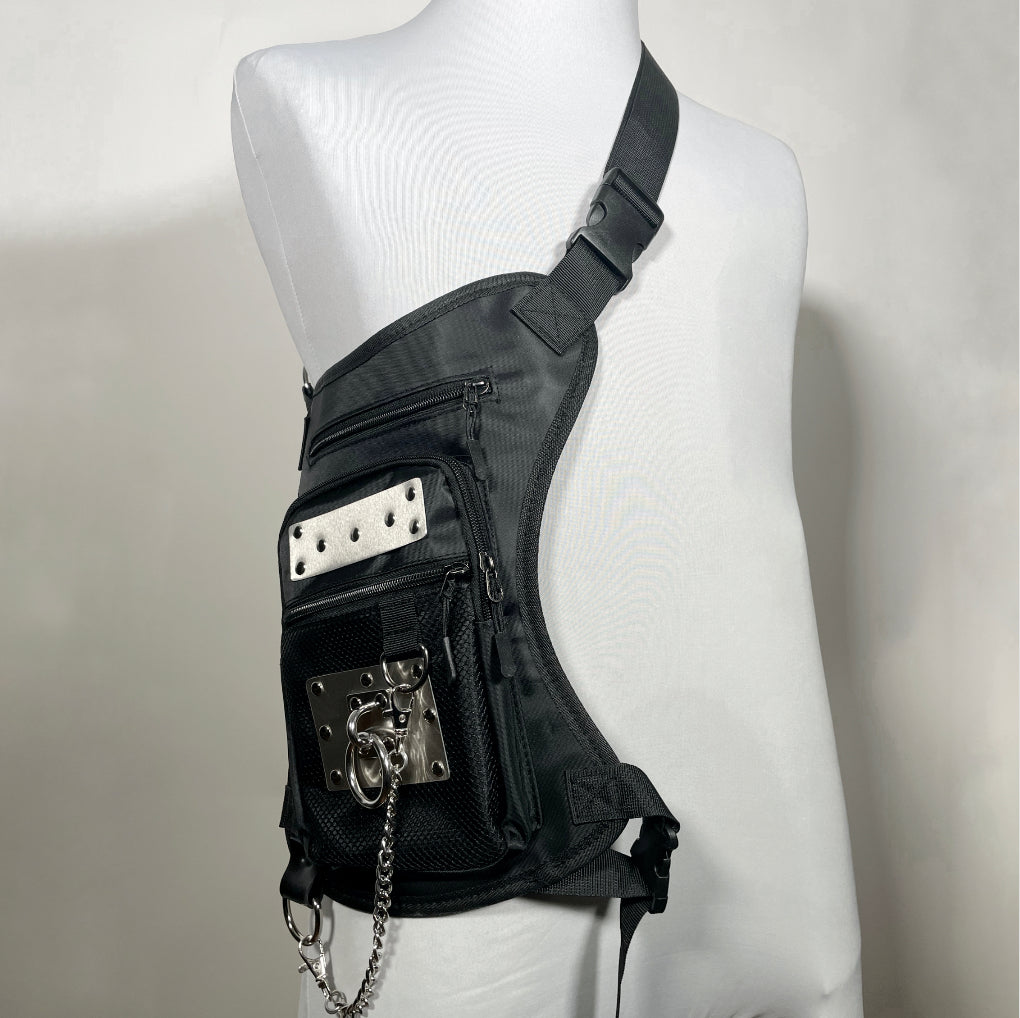 Leg/Hip/Crossbody Harness Bag with Metal and O-ring