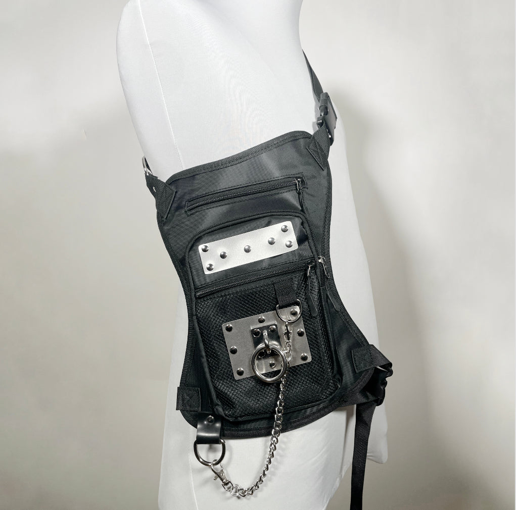 Leg/Hip/Crossbody Harness Bag with Metal and O-ring