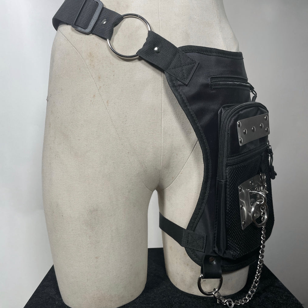 Leg/Hip/Crossbody Harness Bag with Metal and O-ring