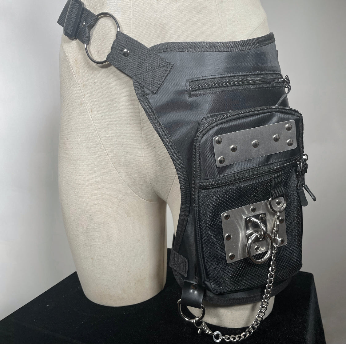 Leg/Hip/Crossbody Harness Bag with Metal and O-ring